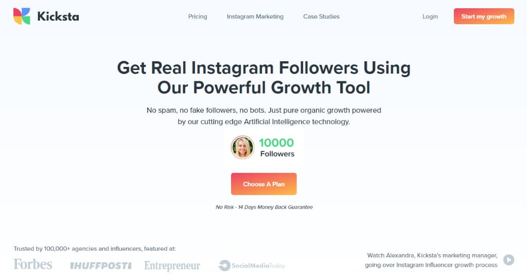 Kicksta — Manual Instagram Growth Tool