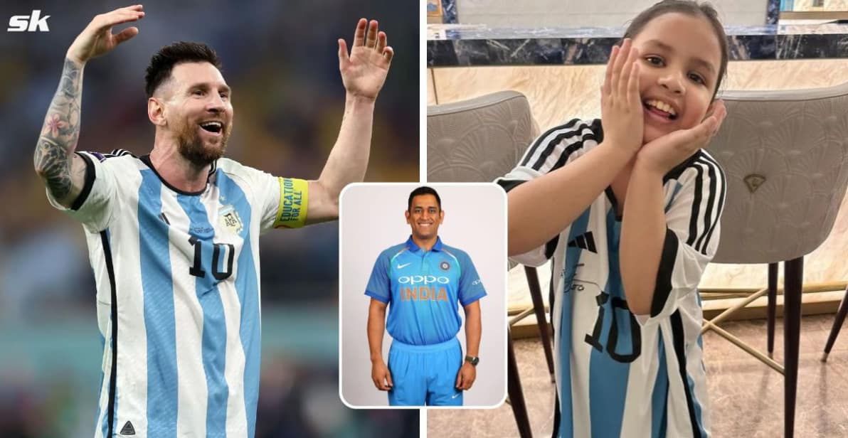 Ziva dhoni and messi