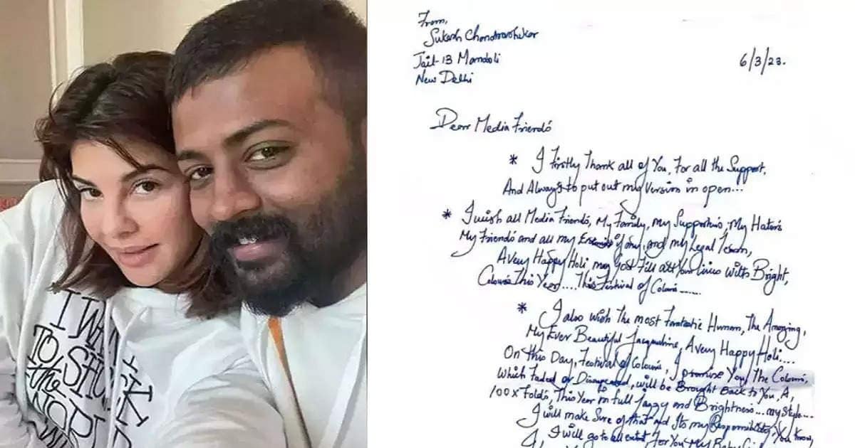Sukesh Letter To Jacqueline