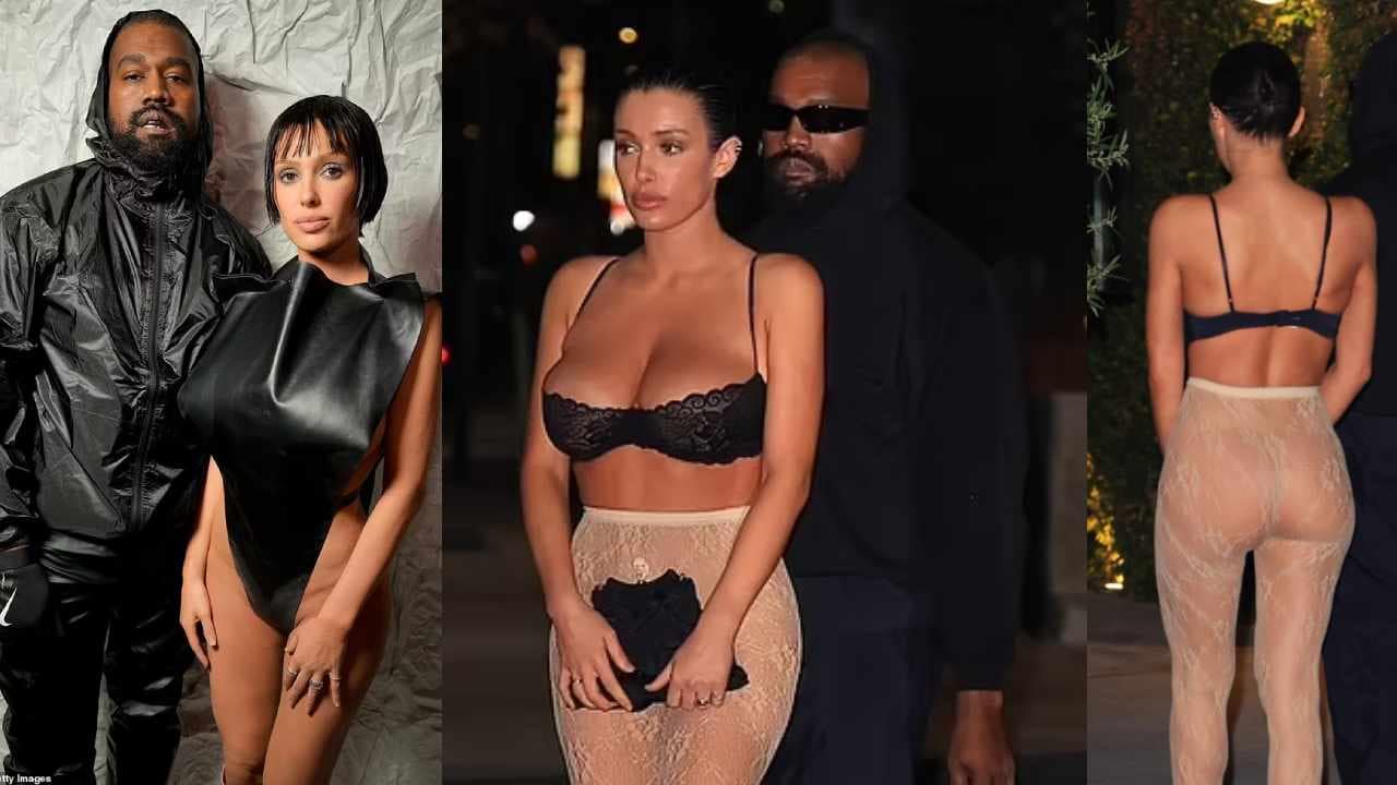 Kanye West’s Wife Wears See-Through Nude Lace Leggings