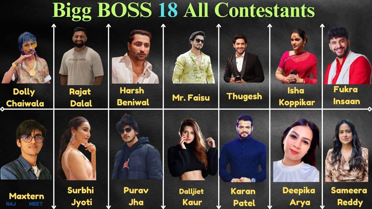 Bigg Boss 18 All Contestants