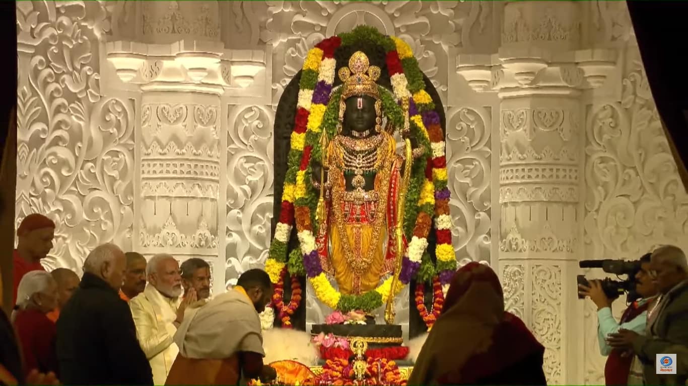 Ram Mandir Pran Pratishtha LIVE