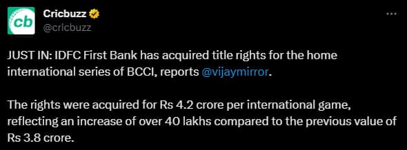 IDFC First Bank Acquires Title Rights