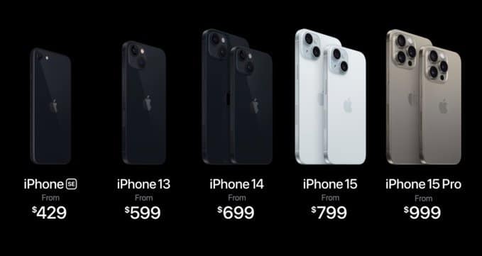 new price range for iPhone models