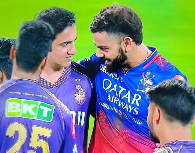 Good to see @GautamGambhir behaving like a normal human being after 5 years.