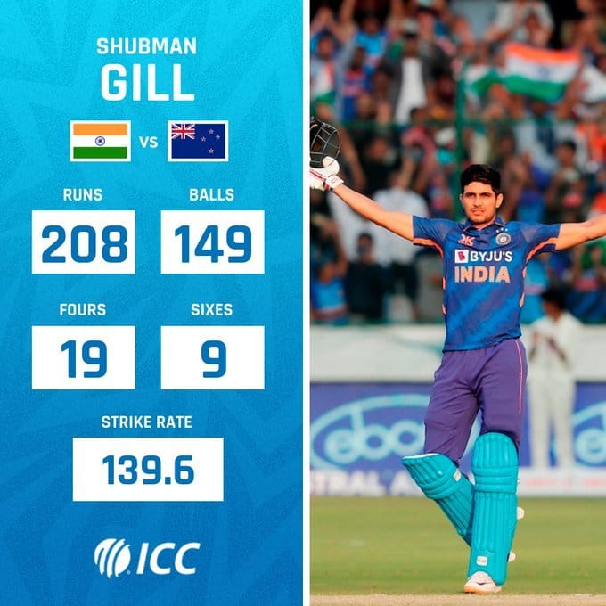 Shubman Gill 200