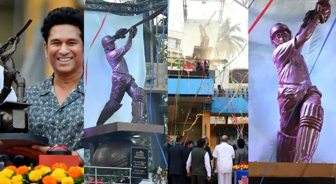 Sachin Tendulkar Statue Wankhede Stadium