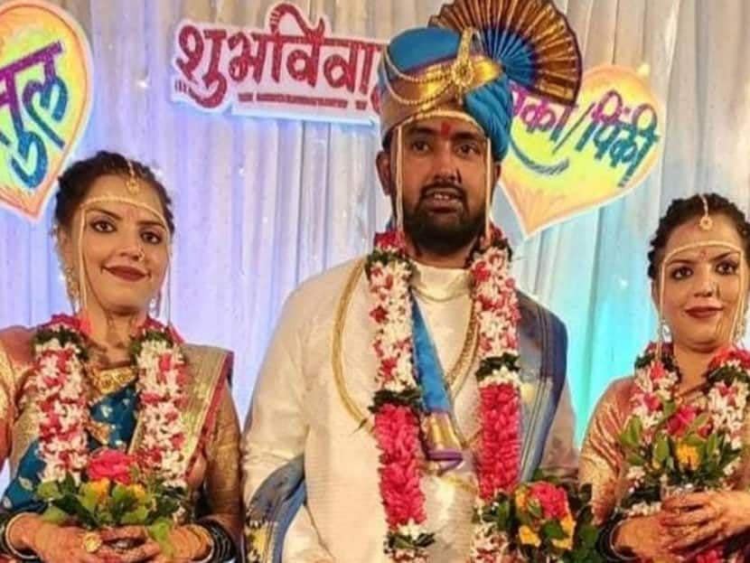 Twin sisters married to same boy today